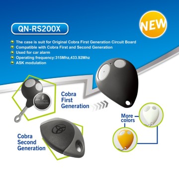 Qinuo universal remote control car key QN-RS200X compatible with Cobra rolling code 315Mhz/433.92Mhz