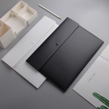 Matte PP Snap Closure Document Bag