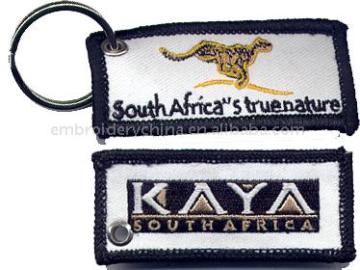 Embroidered Key Chain for customer logo