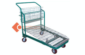 800kg Shopping Wire Platform Warehouse Trolleys Lightweight Hand Trucks