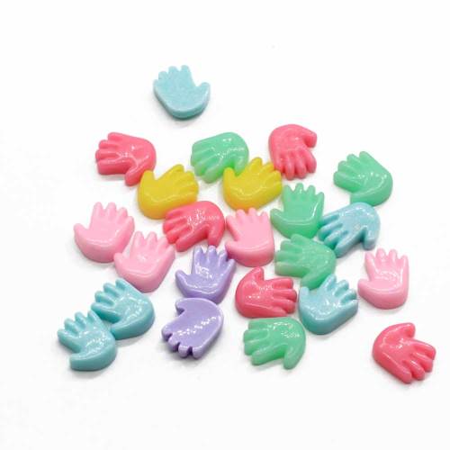 Hot Selling Rock Paper Scissors Shaped Resin Bead For Craft Handmade Telephone Shell Decor bead Charms Toy DIY