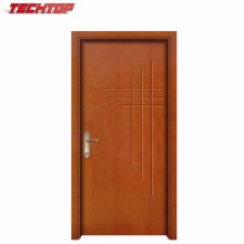 Tpw-150 Design de porta de madeira simples de segurança simples Portas de madeira sólida
