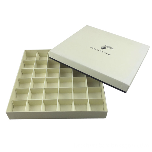 Luxury Chocolate White Paper Box with Tray