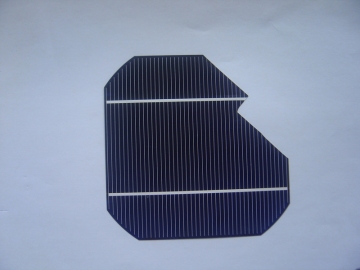 broken mono-crystalline silicon panel