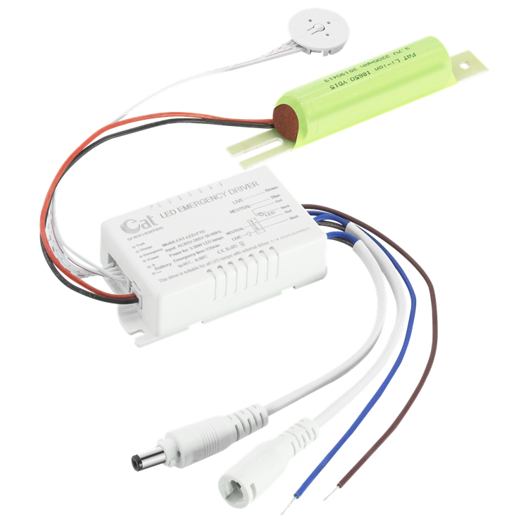 Fuente de alimentación de emergencia ABS de batería de 3,7 V para LED