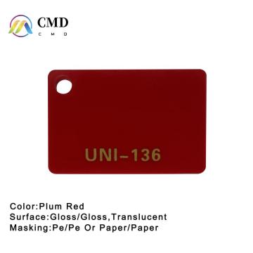 Plum Red Acrylic Sheet