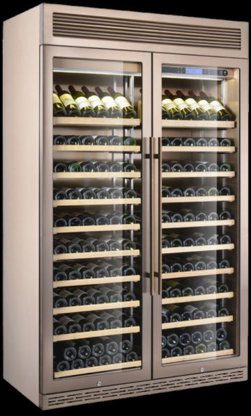 300-bottle double door wint cooler