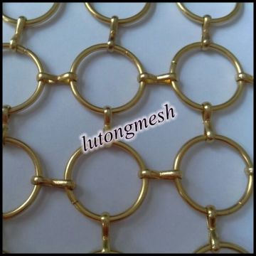 Chain mail rings/Ring gold mesh/Metal ring mesh