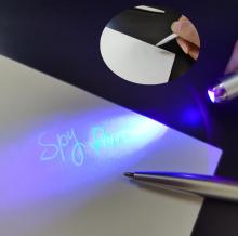 UV Blacklight Reactive Invisible Ink Security Pen with Ballpoint and UV Light