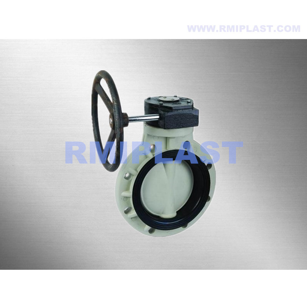 Type d'engrenage PPH Butterfly Valve