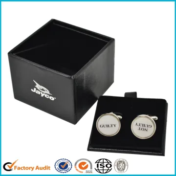 Custom Handmade cardboard Paper Cufflink Box