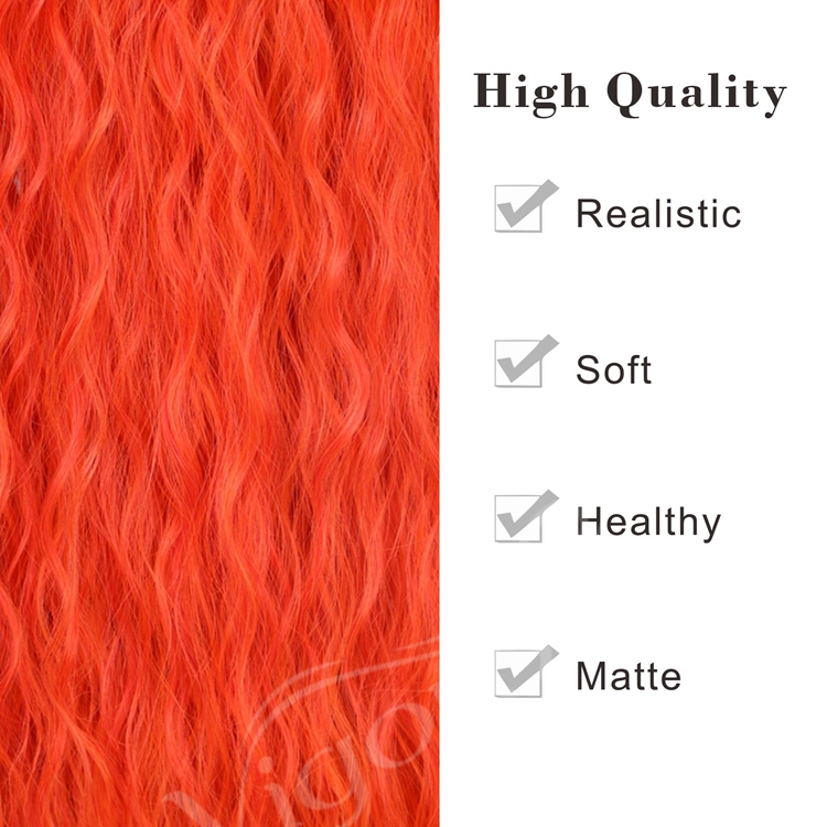 Vendors Small Swiss U Part Heat Resistant Ombre Black Orange Red Deep Wave African Wigs Lace Front Synthetic