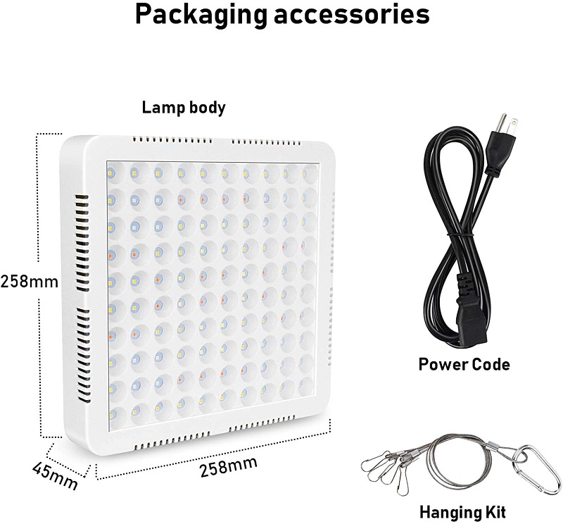 led panel grow light 600w wenyi