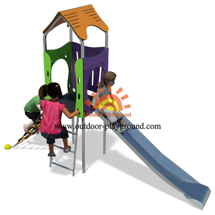 small backyard play structures slide