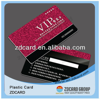 Thermal printable pvc plastic card