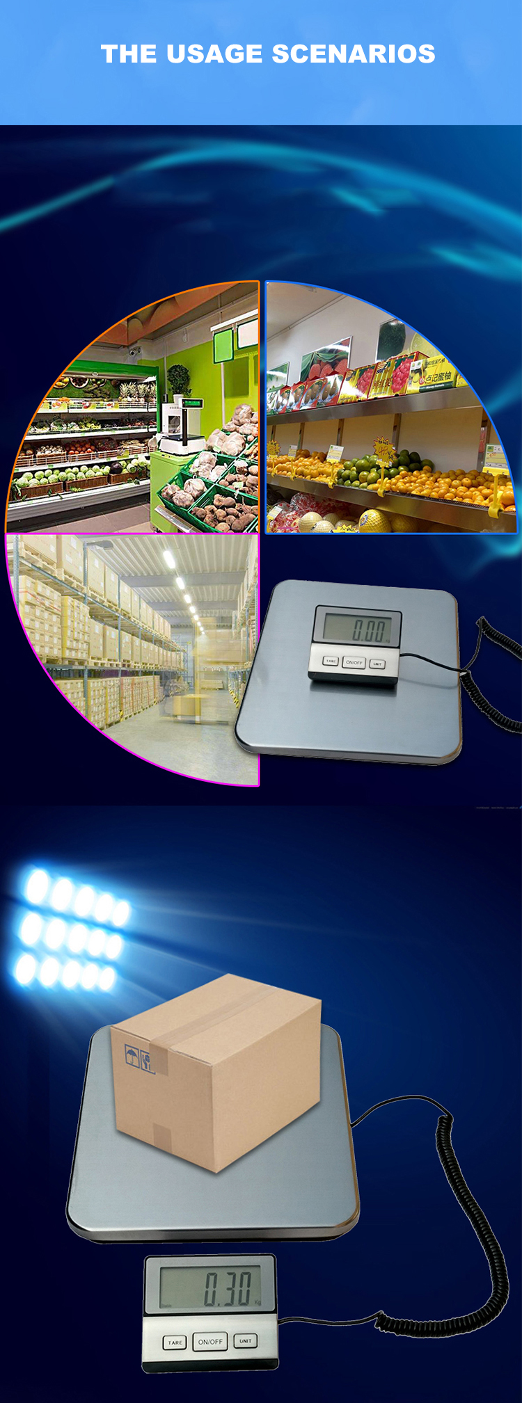 SF-888 China 100kg 200kg digital luggage platform weighing scale