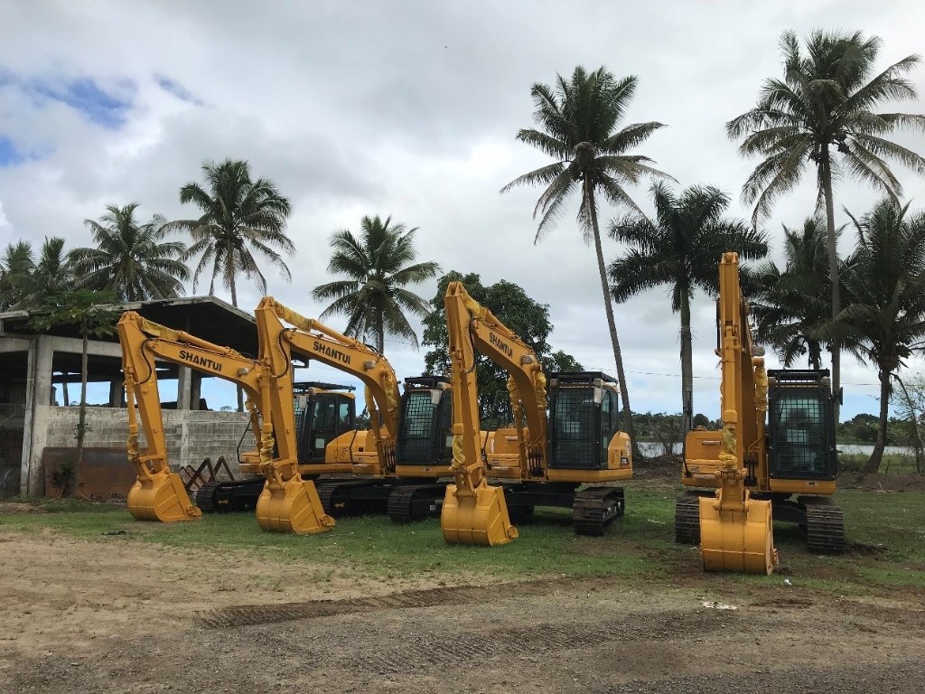 Shantui successfully won an excavator projet of Fiji