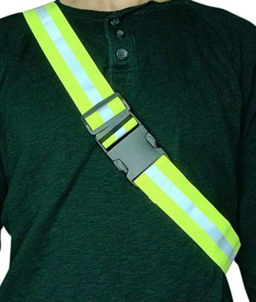 Wholesale Yellow polyester elastic High visible waist belt