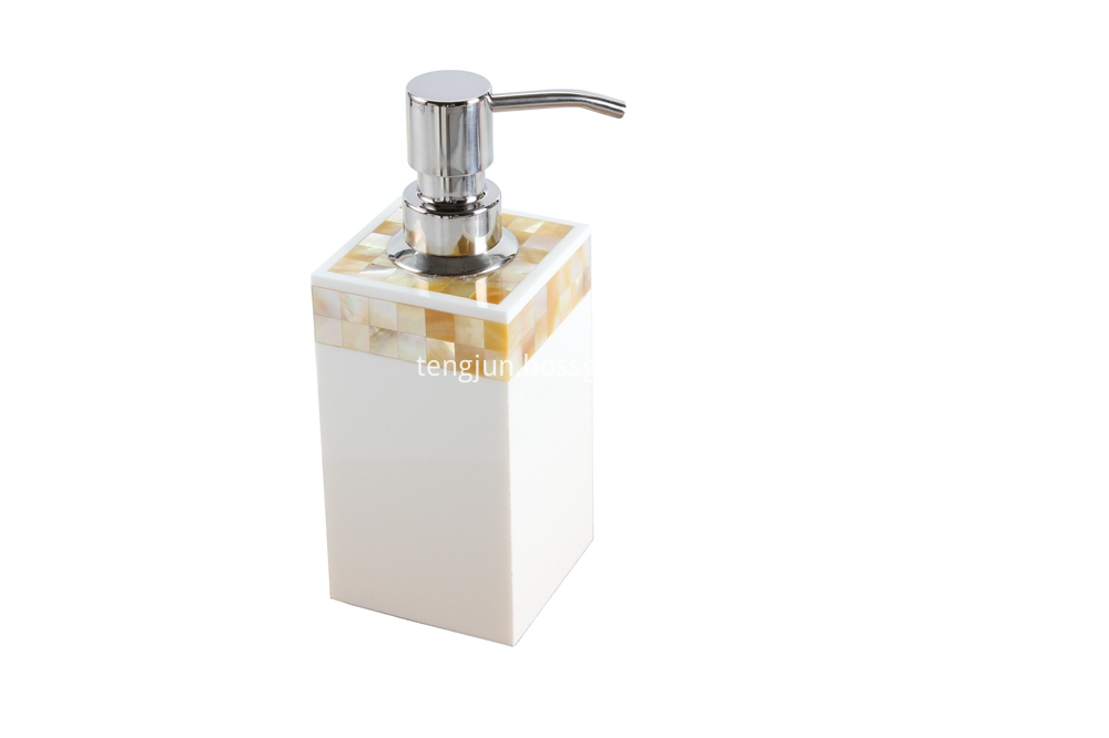 mother of pearl soap dispenser