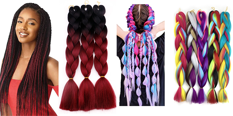 Beautiful Braiding Hair with Tinsel 24 inch Jumbo Synthetic Hair Extension Crochet Shiny Hair Attachment