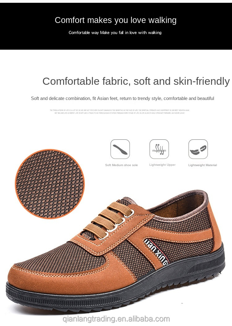 Business Anti-slip soft-soled men's cloth shoes comfortable breathable casual sandals, men's lightweight sneakers Walking shoes