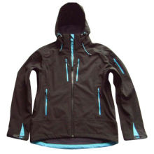 Windbreaker/men's softshell jacket with high technical performance and taped seams