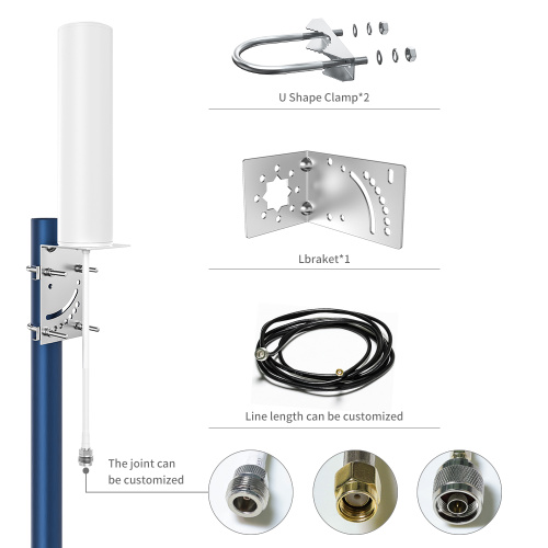 Waterproof IP67 Cylinder 4G Lte Antenna For Communication