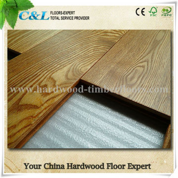 Natural Ash Solid Prefinished Hardwood Floor