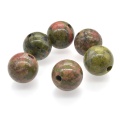 Boules de 10 mm Unakite guérison sphères de cristal énergie décoration de décoration et métaphysique