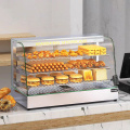 Curved Glass Countertop Hot Food Display Warmer