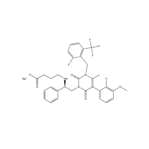 Récepteur de l&#39;hormone libérant des gonadotropines (GnRHR) Elagolix Sodium 832720-36-2