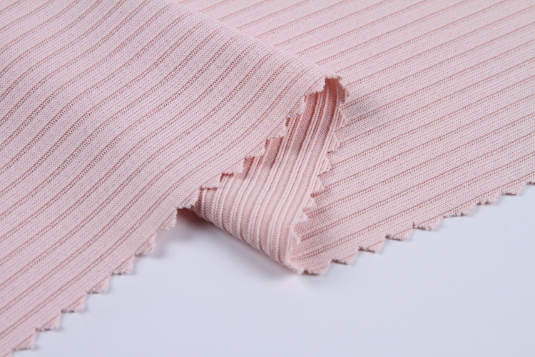 Plain dyed loose knitting sweater fabrics flat tessuto thick polyester rib stretch knit hacci fabric