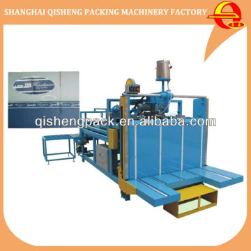 Automatic corrugated carton box pasting machine