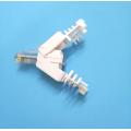 8P8C Pria konektor cat6A toolless Modular plug