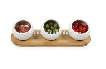 100% handmake bamboo dish base ,bamboo serving tray