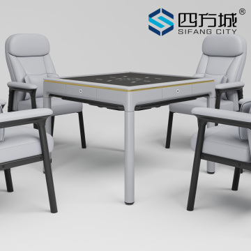 Mist Blue Grey Automatic T560 Mahjong Table