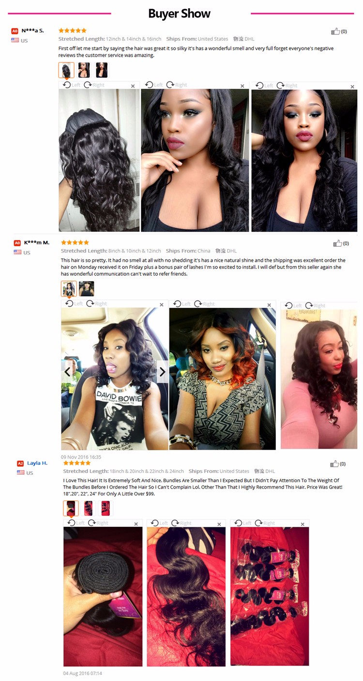 Brazilian Virgin Hair Body Wave Unprocessed Brazilian Hair Bundles Pieces