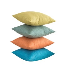 French Linen Flax Cushion Covers Fringed Throw Pillow Cover