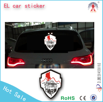 custom car sticker design/custom electroluminescent car sticker/adhesive letters custom mini stickers