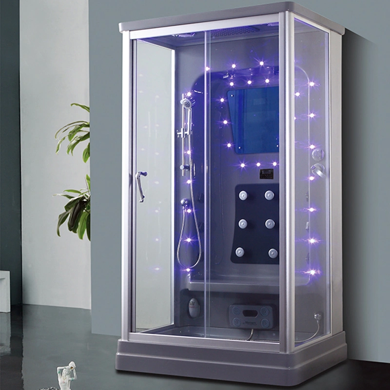 Modern Sliding Glass Gray Color Shower Cabinet Acrylic Steam Room