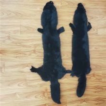 China factory wholesale top quality genuine animal skins black fox fur pelt