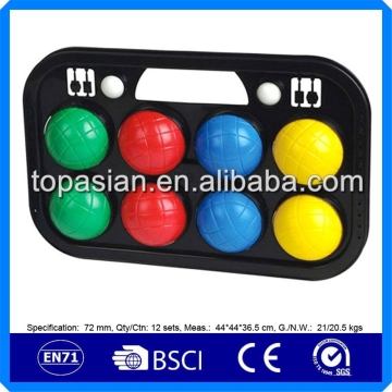 Outdoor plastic sport bocce