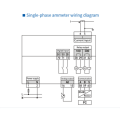 Panel layar LED tunggal SMART Ampere meter