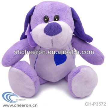 Valentine plush dog with heart