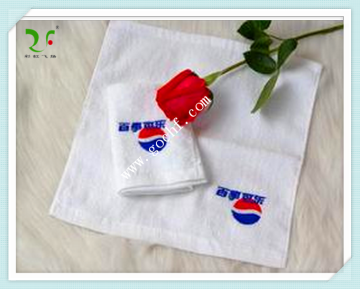 promotional towel 100% cotton satin embroider Jacquard gift towel