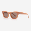 Rectangular Small Acetate Women's Sunglasses 23A8085