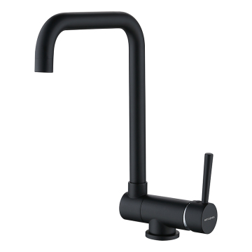 Kitchen Faucet Plumbing Matte Black Color