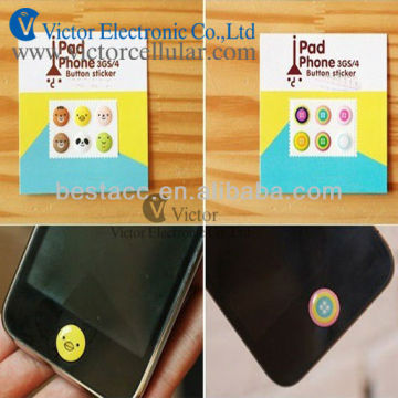 cell phone button stickers for iphone 5G