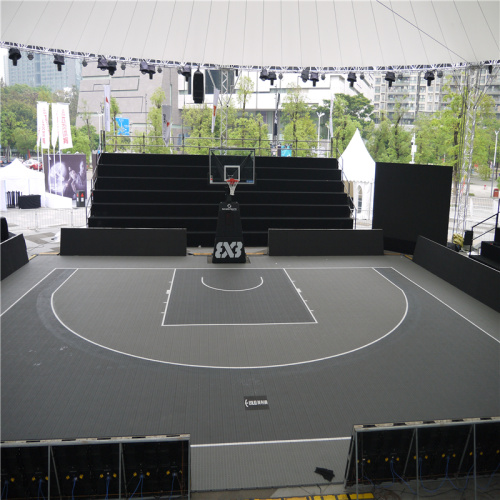 Lantai lapangan basket seluler PP Interlock