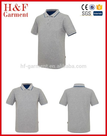 Printing business polo shirt elegant outdoor wear tri-blend cotton